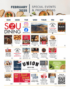 February special events and promotions calendar