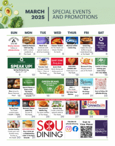 March special events and promotions calendar