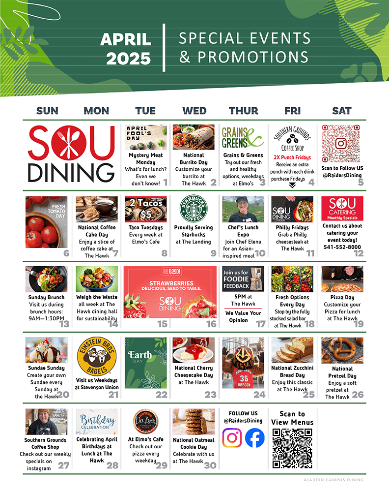 April Marketing Calendar